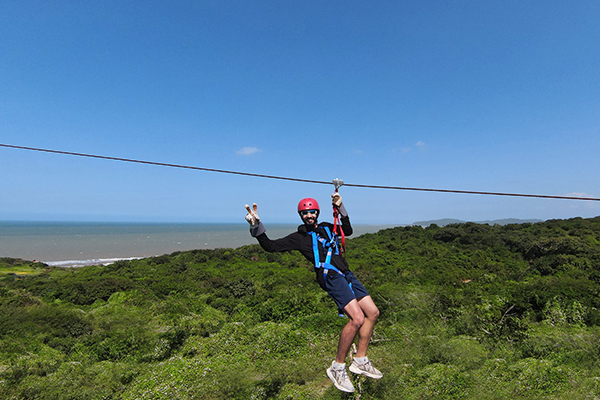 Ziplining in Cartagena