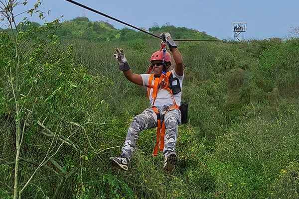 Ziplining in Cartagena Colombia