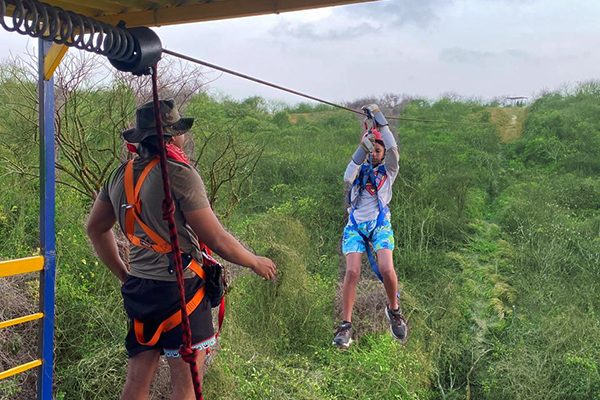 Ziplining in Cartagena